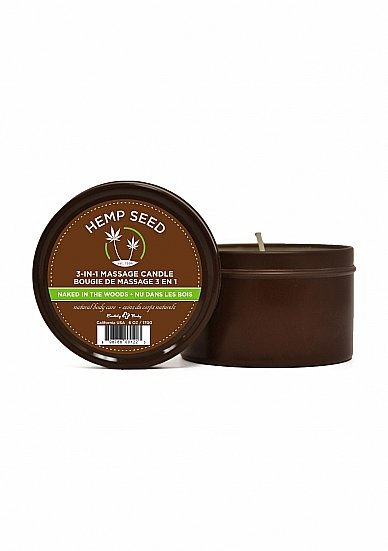 Hemp Seed Naked in the Woods Massage Candle